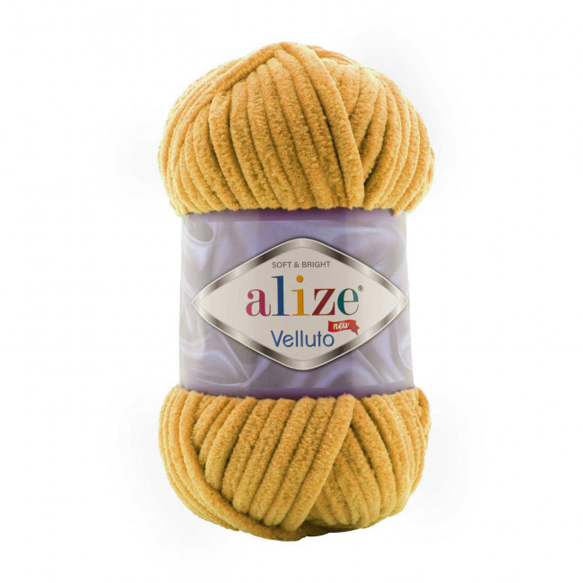 Velluto (02 желтый) Alize Пряжа Velluto (02 желтый) Alize Пряжа