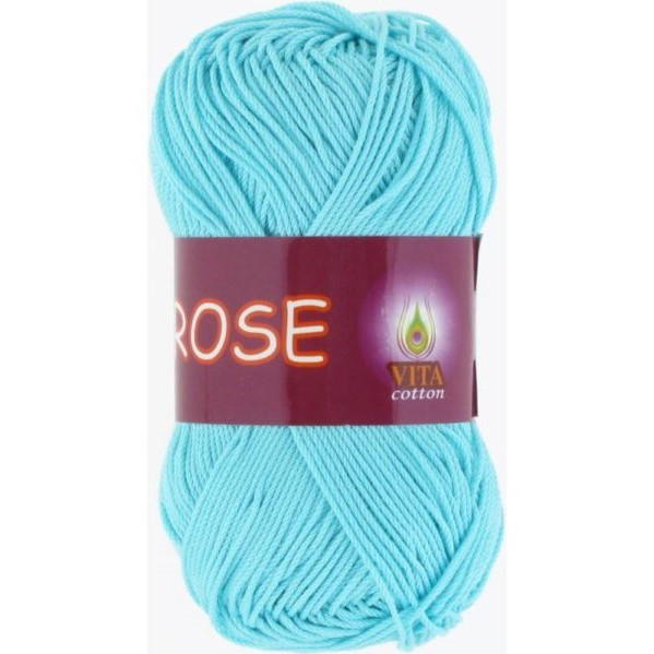 Rose (3909 бирюзовый) Vita cotton Пряжа Rose (3909 бирюзовый) Vita cotton Пряжа
