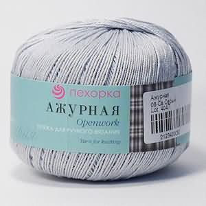 Ажурная (08 св.серый) Пехорка Пряжа Ажурная (08 св.серый) Пехорка Пряжа